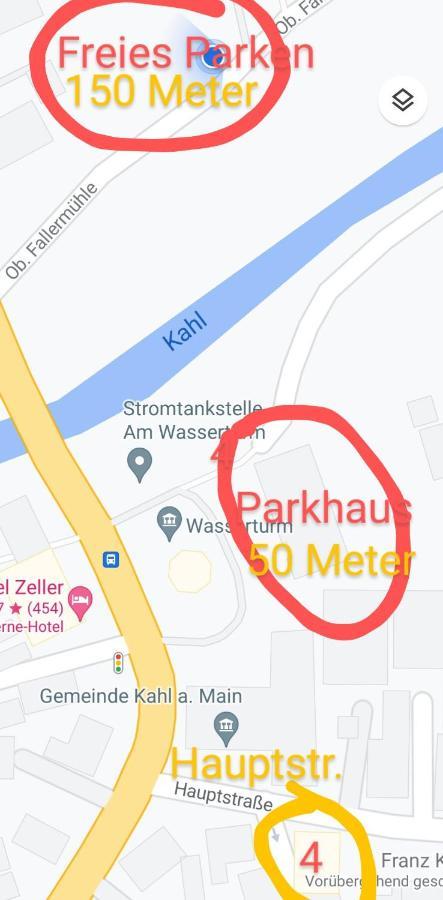 Apartments & Moeblierte Zimmer In Kahl Am Main, Kontaktloser Self Check-In, W-Lan, Schreibtisch, Duschbad, Kuechenzeile, Pkw-Plaetze מראה חיצוני תמונה